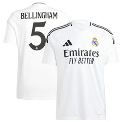 Adidas Jude Bellingham Real Madrid 2024/25 Home Replica Player Jerseys - White