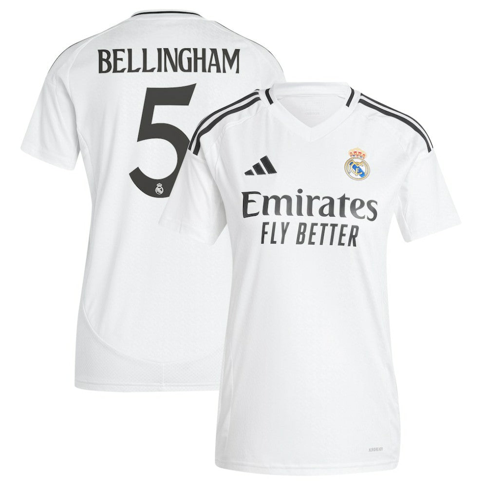 Adidas Jude Bellingham Real Madrid Women's 2024/25 Home Replica Player Jerseys - White