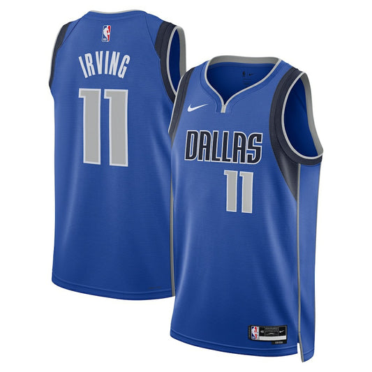 Kyrie Irving Dallas Mavericks Unisex Badge Swingman Replica Jersey sale - Icon Editi- Blue | NBA Jerseys