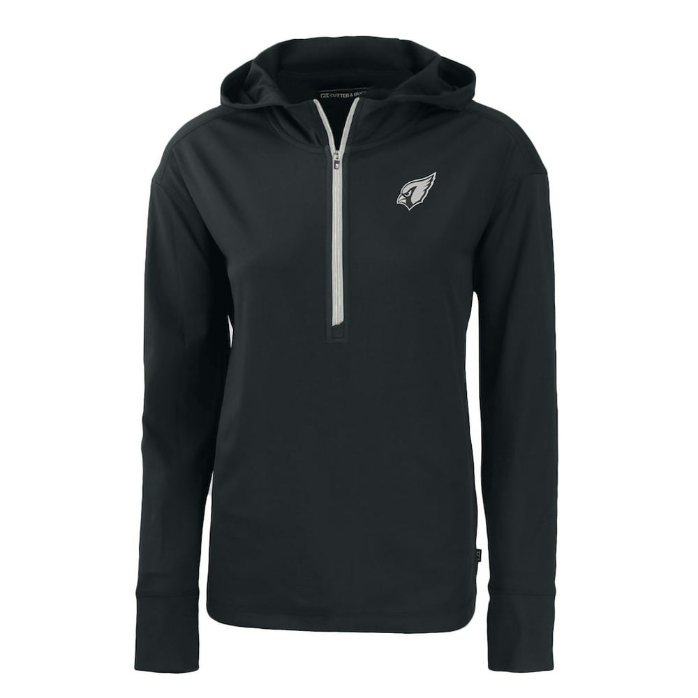 Arizona Cardinals Cutter & Buck Women's Daybreak Eco Recycled Half-Zip Hoodie Black - NFL