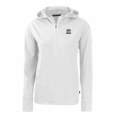 Green Bay Packers Cutter & Buck Women's Daybreak Eco Recycled Half-Zip Hoodie White - NFL