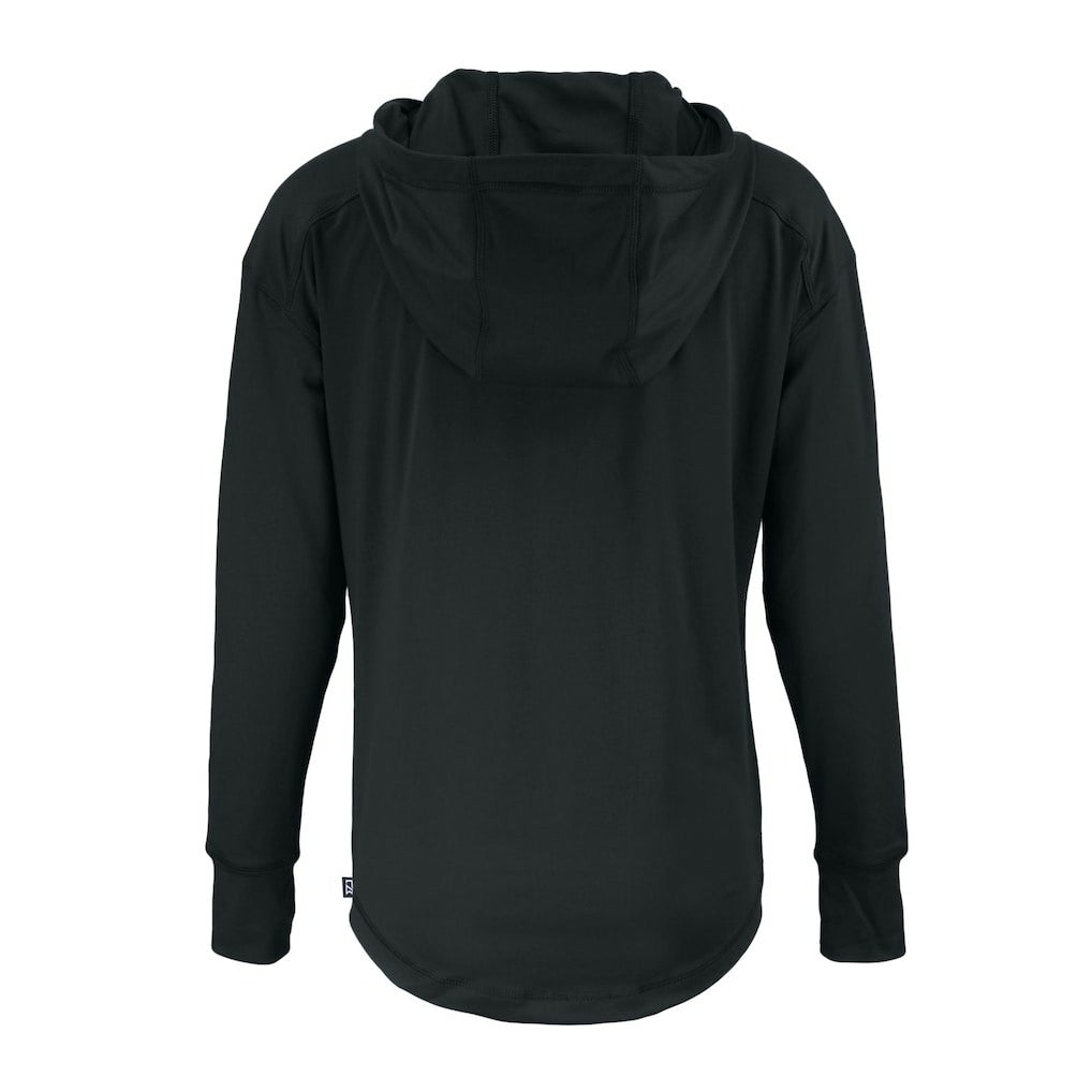 Green Bay Packers Cutter & Buck Women's Daybreak Eco Recycled Half-Zip Hoodie Black - NFL