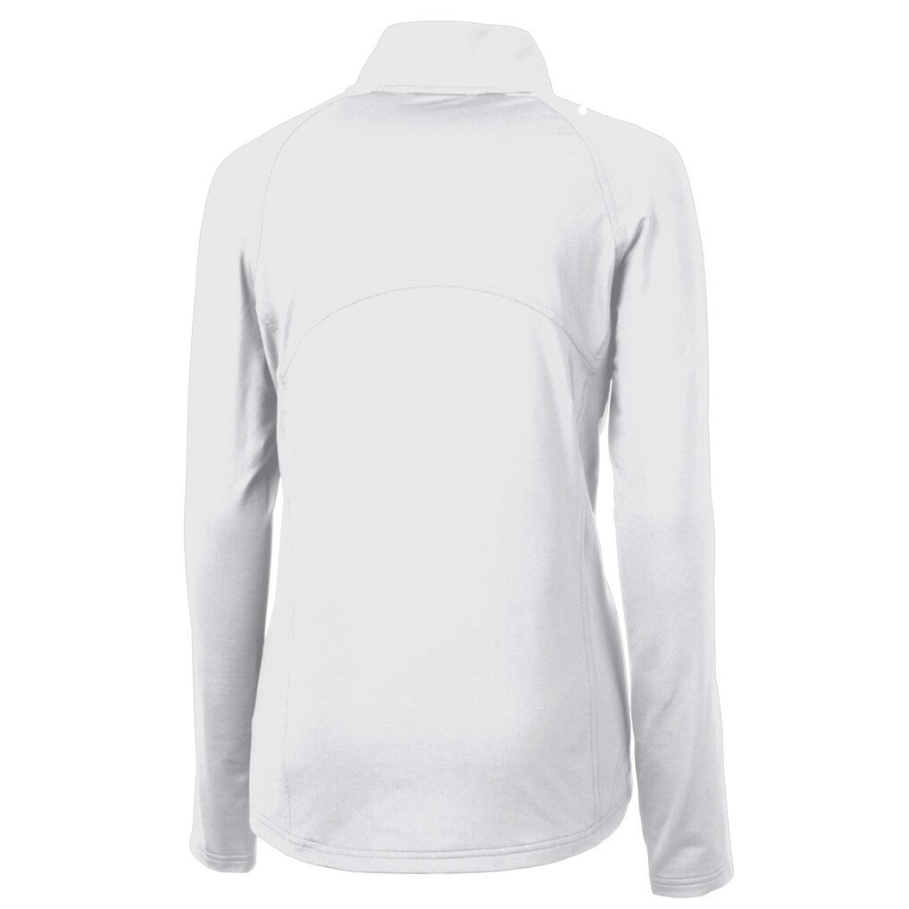 Minnesota Vikings Cutter & Buck Women's Adapt Eco Knit Stretch Recycled Half-Zip Pullover Top White - NFL