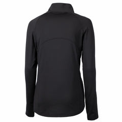 Detroit Lions Cutter & Buck Women's Adapt Eco Knit Stretch Recycled Half-Zip Pullover Top Black - NFL