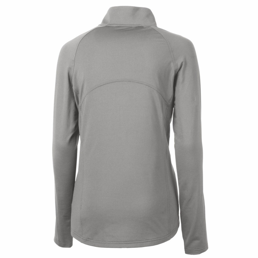 Detroit Lions Cutter & Buck Women's Adapt Eco Knit Stretch Recycled Half-Zip Pullover Top Gray - NFL