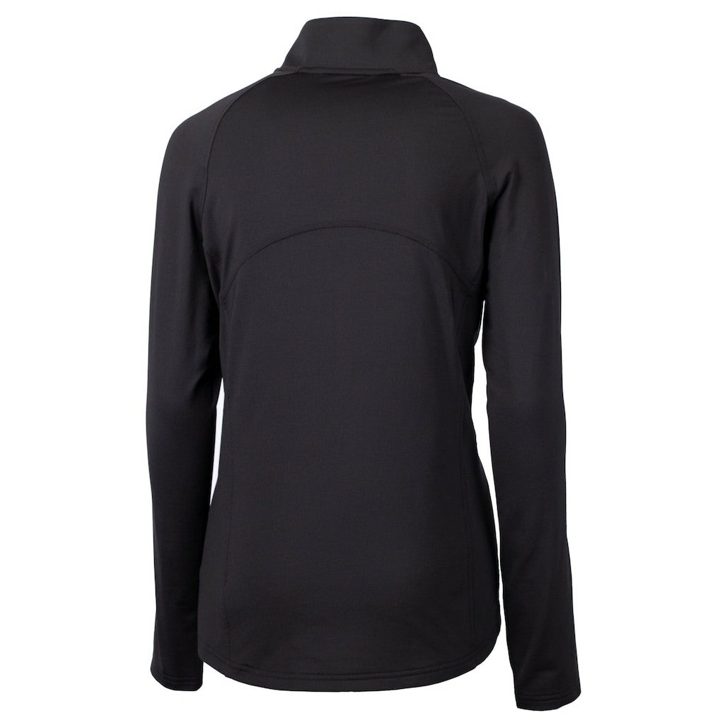 Indianapolis Colts Cutter & Buck Women's Adapt Eco Knit Stretch Recycled Half-Zip Pullover Top Black - NFL