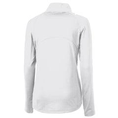 Jacksonville Jaguars Cutter & Buck Women's Adapt Eco Knit Stretch Recycled Raglan Half-Zip Top White - NFL