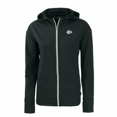 Kansas City Chiefs Cutter & Buck Women's Daybreak Eco Recycled Full-Zip Hoodie Black - NFL