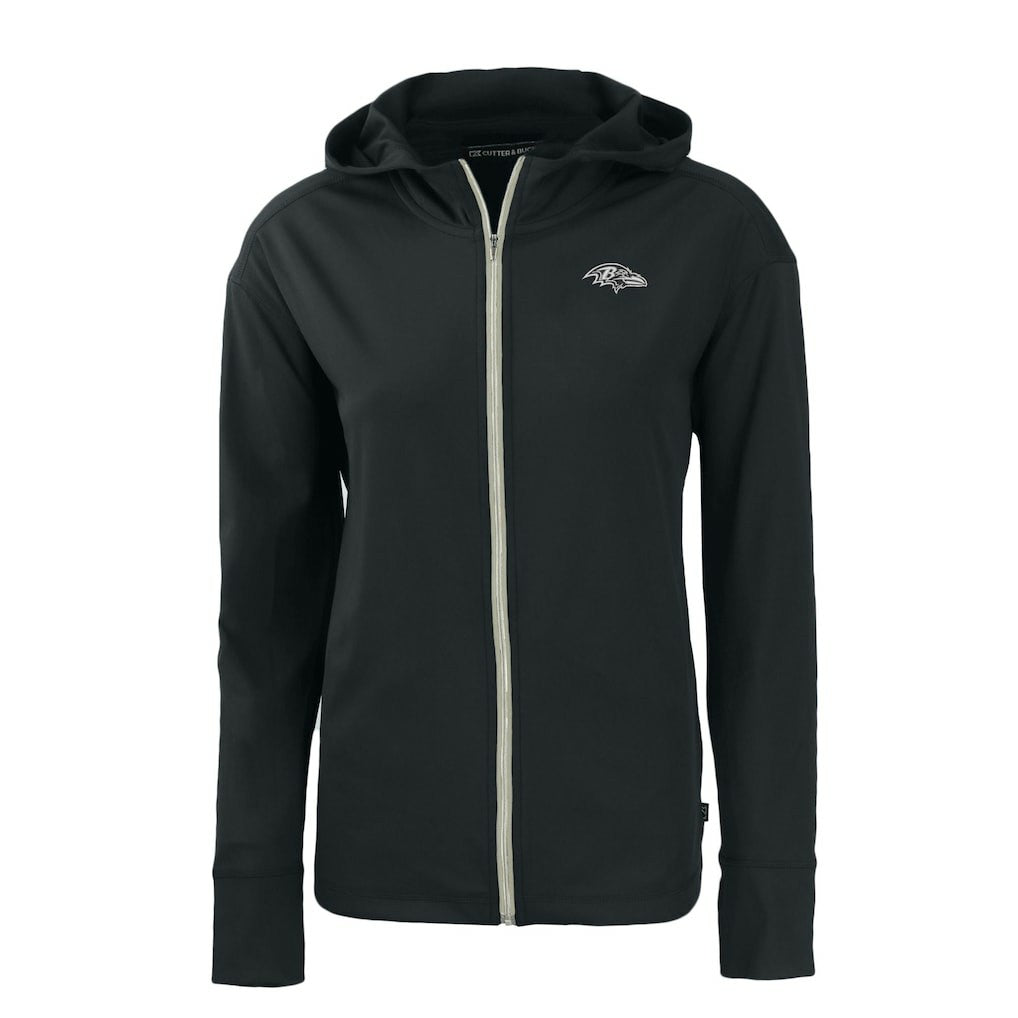 Baltimore Ravens Cutter & Buck Women's Daybreak Eco Recycled Full-Zip Hoodie Black - NFL