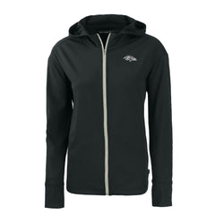Baltimore Ravens Cutter & Buck Women's Daybreak Eco Recycled Full-Zip Hoodie Black - NFL