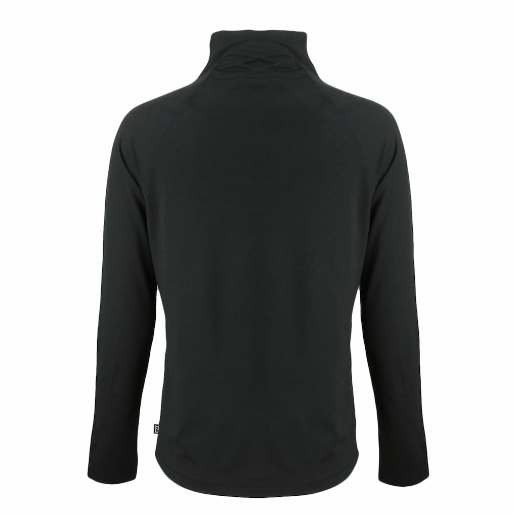 Miami Dolphins Cutter & Buck Women's Coastline Epic Comfort Eco Recycled Funnel Neck Pullover Sweatshirt Black - NFL