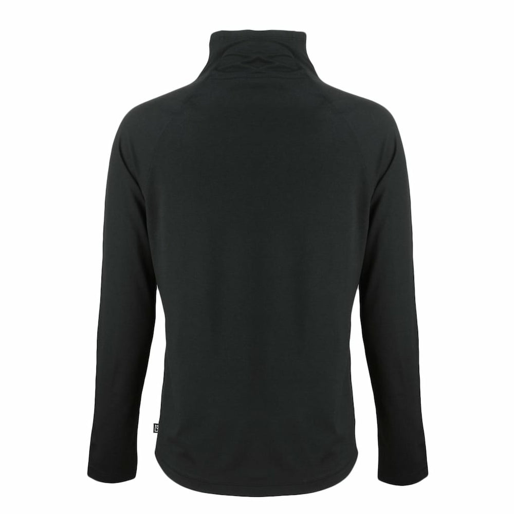 Miami Dolphins Cutter & Buck Women's Coastline Epic Comfort Eco Recycled Funnel Neck Pullover Sweatshirt Black - NFL