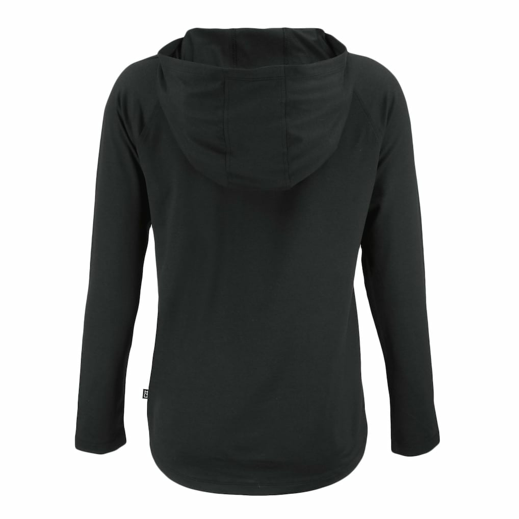 Los Angeles Chargers Cutter & Buck Women's Coastline Epic Comfort Eco Recycled Long Sleeve Hoodie T-Shirt Black - NFL