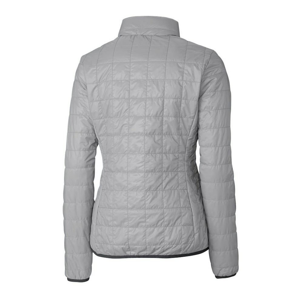 Las Vegas Raiders Cutter & Buck Women's Rainier PrimaLoft Eco Insulated Full-Zip Puffer Jacket Gray - NFL