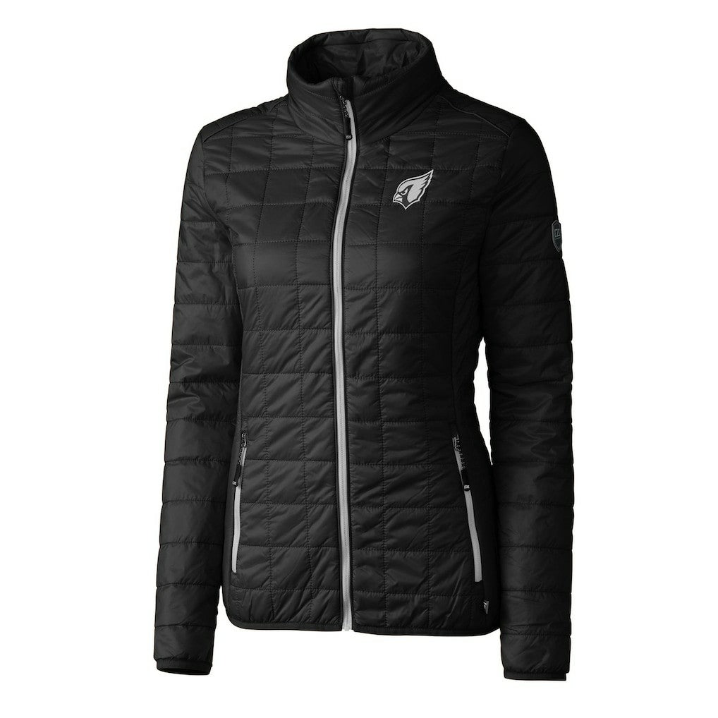 Arizona Cardinals Cutter & Buck Women's Rainier PrimaLoft Eco Insulated Full-Zip Puffer Jacket Black - NFL