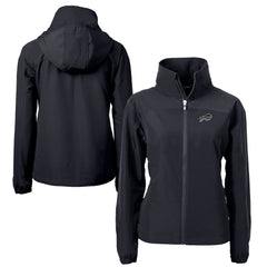 Buffalo Bills Cutter & Buck Women's Charter Eco Recycled Full-Zip Hoodie Jacket Black - NFL