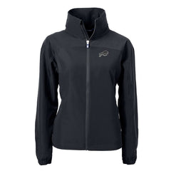 Buffalo Bills Cutter & Buck Women's Charter Eco Recycled Full-Zip Hoodie Jacket Black - NFL