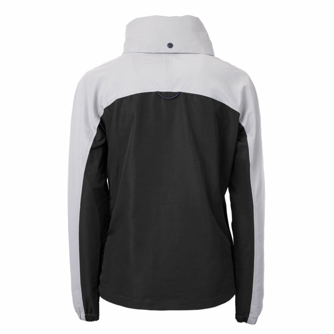 Detroit Lions Cutter & Buck Women's Charter Eco Recycled Half-Zip Hoodie Anorak Jacket Black/Gray - NFL