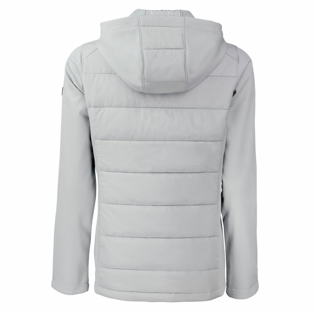 Detroit Lions Cutter & Buck Women's Evoke Hybrid Eco Softshell Recycled Full-Zip Hoodie Jacket Gray - NFL