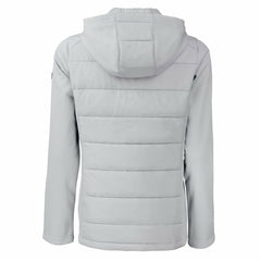 Las Vegas Raiders Cutter & Buck Women's Evoke Hybrid Eco Softshell Recycled Full-Zip Hoodie Jacket Gray - NFL