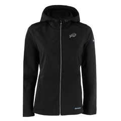 Buffalo Bills Cutter & Buck Women's Evoke Eco Softshell Recycled Full-Zip Hoodie Jacket Black - NFL