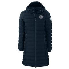 Chicago Bears Cutter & Buck Women's Mission Ridge Repreve Eco Insulated Full-Zip Hoodie Long Puffer Jacket Navy - NFL