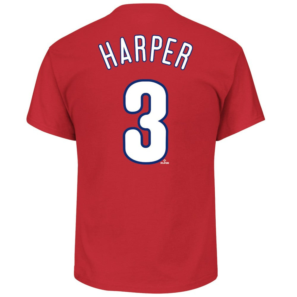 Bryce Harper Philadelphia Phillies Fanatics Big & Tall Name & Number T-Shirt Online