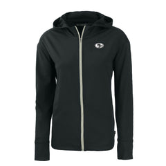 San Francisco 49ers Cutter & Buck Women's Daybreak Eco Recycled Full-Zip Hoodie Black - NFL