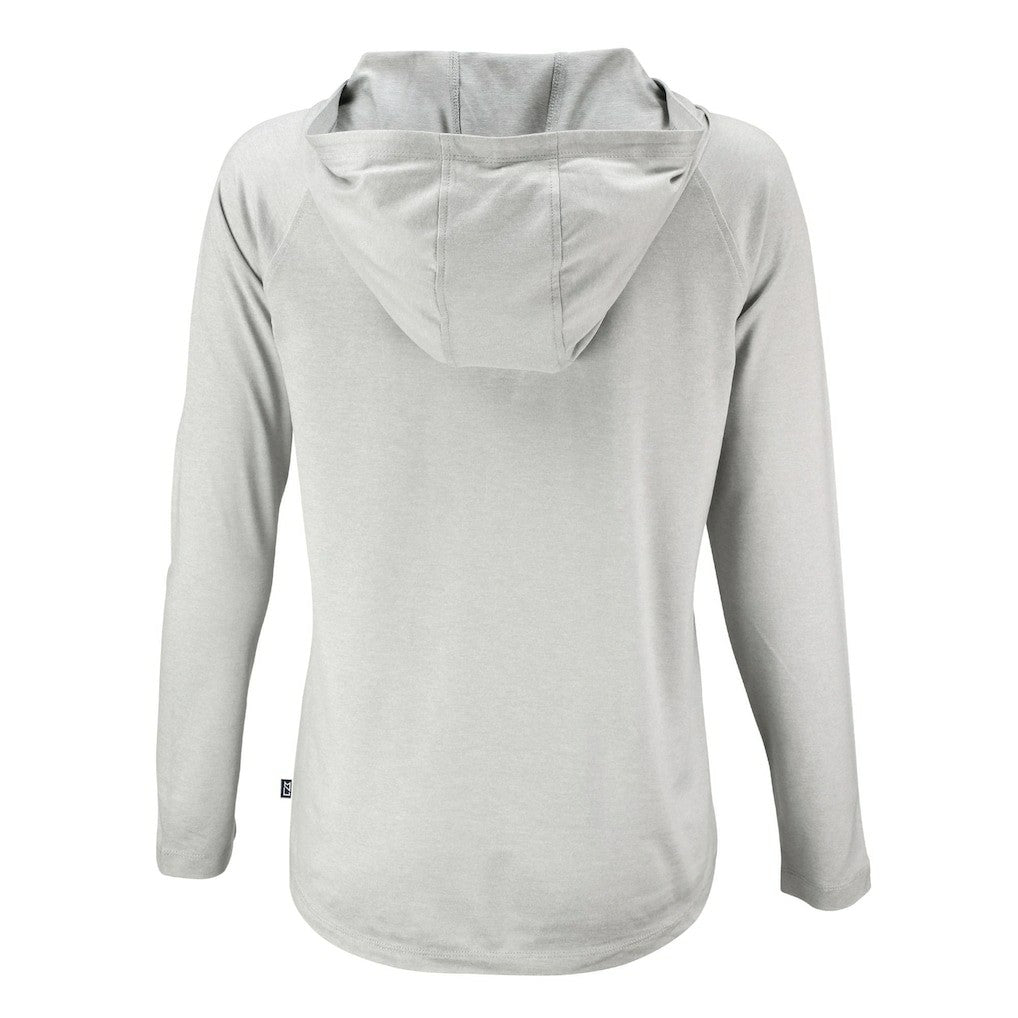 Pittsburgh Steelers Cutter & Buck Women's Coastline Epic Comfort Eco Recycled Long Sleeve Hoodie T-Shirt Gray - NFL