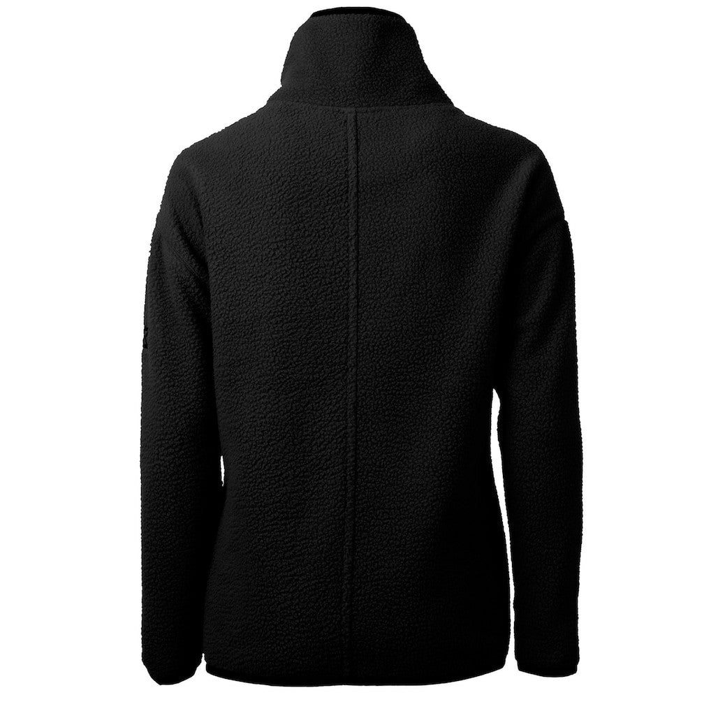 Minnesota Vikings Cutter & Buck Women's Cascade Eco Sherpa Fleece Half-Zip Jacket Black - NFL