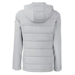 Minnesota Vikings Cutter & Buck Women's Evoke Hybrid Eco Softshell Recycled Full-Zip Hoodie Jacket Gray - NFL