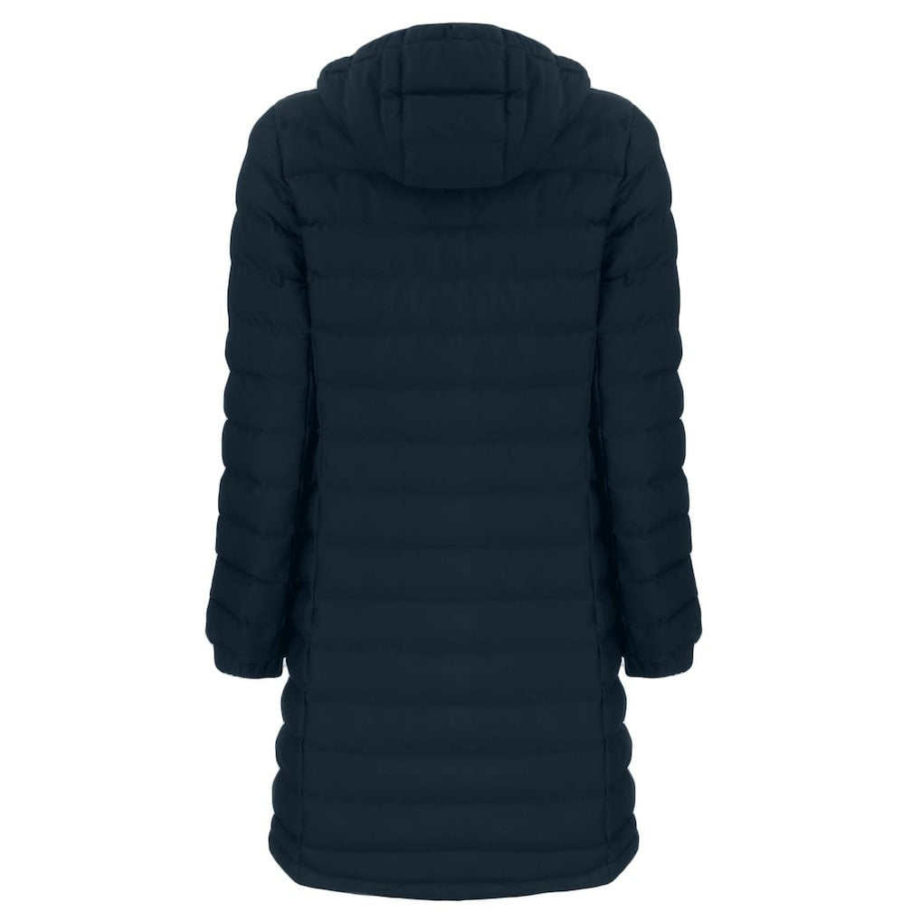 New England Patriots Cutter & Buck Women's Mission Ridge Repreve Eco Insulated Full-Zip Hoodie Long Puffer Jacket Navy - NFL