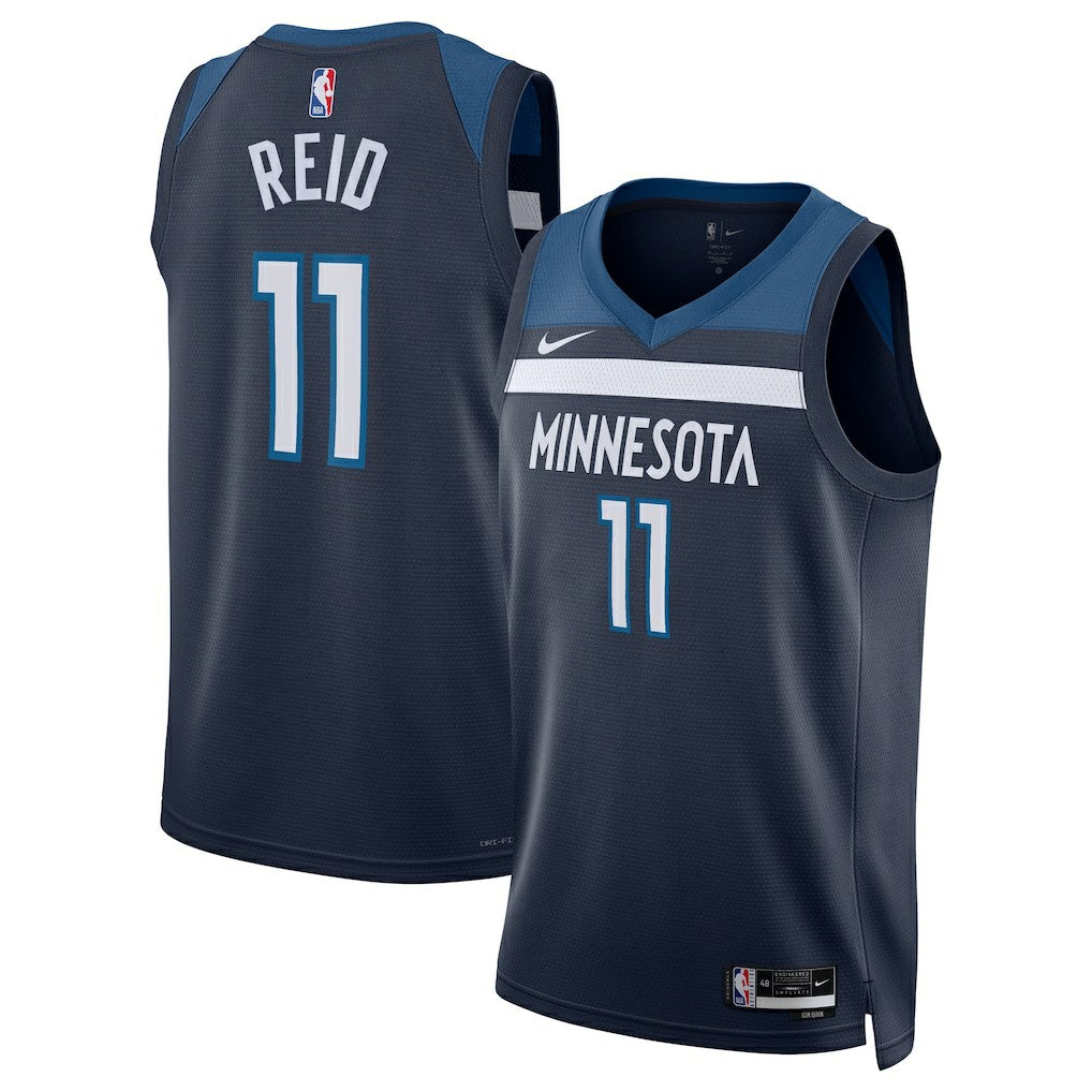 Nike - Naz Reid Minnesota Timberwolves Unisex Swingman Replica Jersey - Icon Edition - Navy