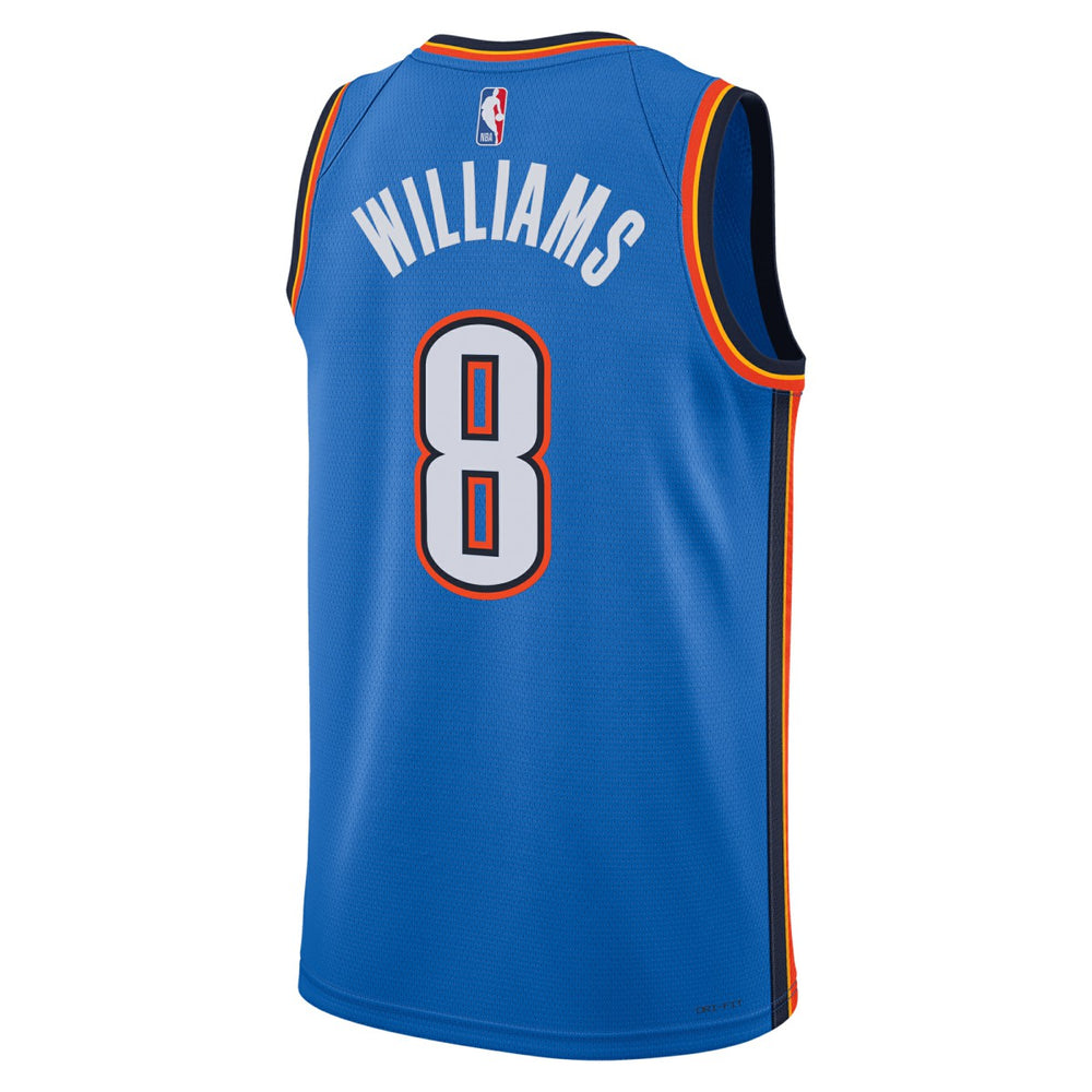 Nike - Jalen Williams Oklahoma City Thunder Unisex Swingman Replica Jersey - Icon Edition - Blue