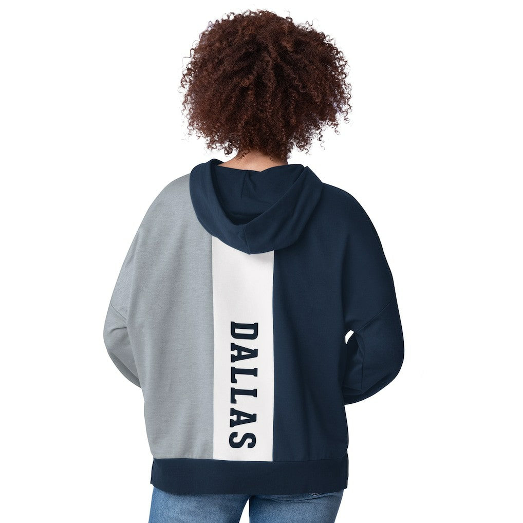 Dallas Cowboys Starter Women's Power Move Long Sleeve Pullover Hoodie Navy - NFL