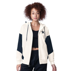 Dallas Cowboys Starter Women's Scrimmage Full-Zip Hoodie White - NFL