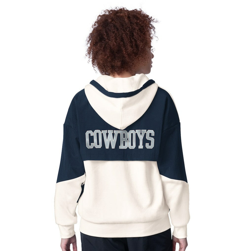 Dallas Cowboys Starter Women's Scrimmage Full-Zip Hoodie White - NFL