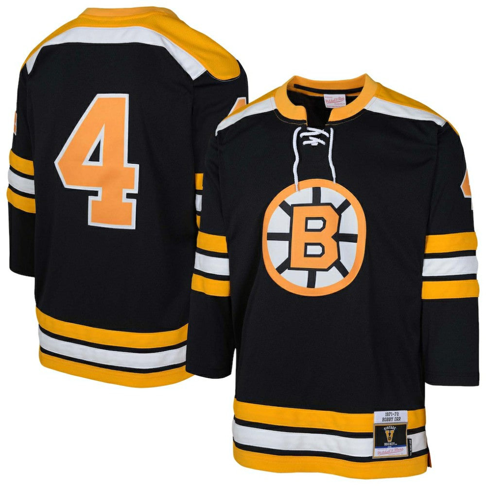 Bobby Orr Boston Bruins Mitchell & Ness Youth  Power Play Player Jersey - Black | NHL Jerseys