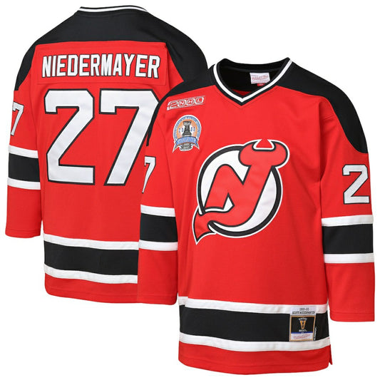 Scott Niedermayer New Jersey Devils Mitchell & Ness Youth  1999/00 Power Play Player Jersey - Red | NHL Jerseys