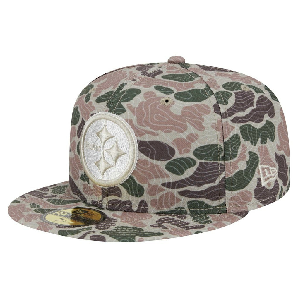 Pittsburgh Steelers New Era Geo Camo 59FIFTY Fitted Hat - NFL