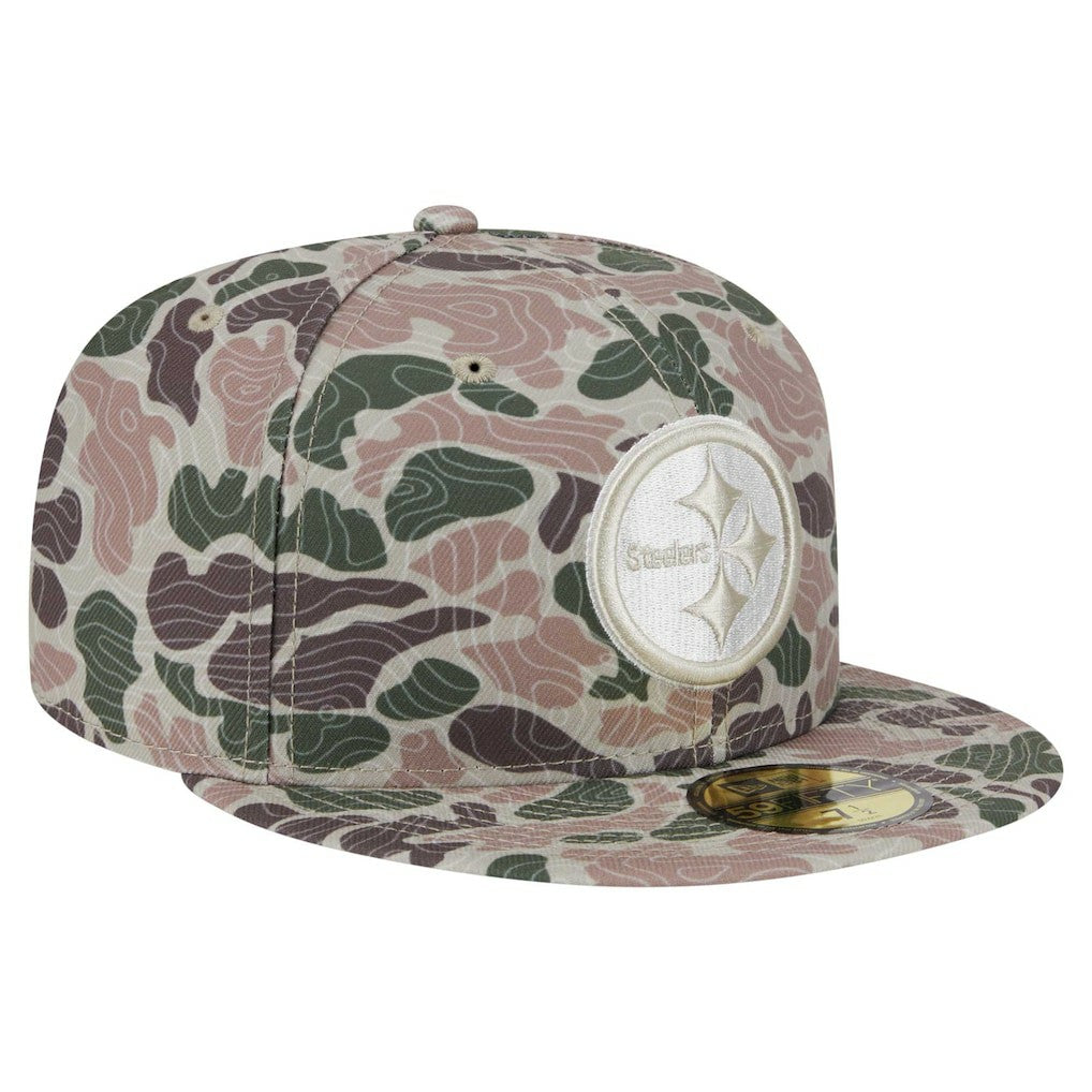 Pittsburgh Steelers New Era Geo Camo 59FIFTY Fitted Hat - NFL