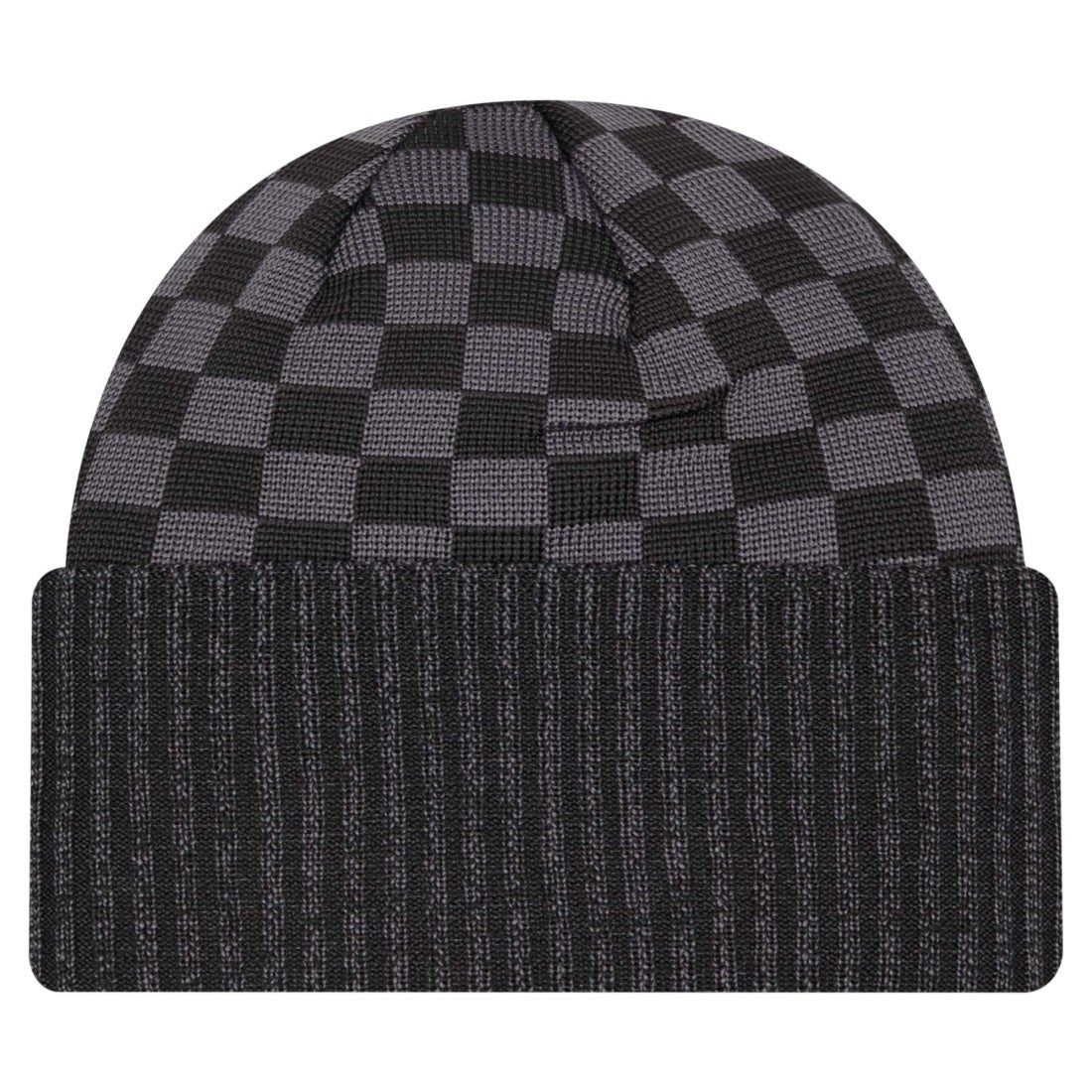New York Jets New Era Checkered Cuffed Knit Hat Black - NFL