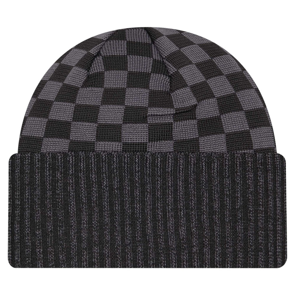 New York Jets New Era Checkered Cuffed Knit Hat Black - NFL