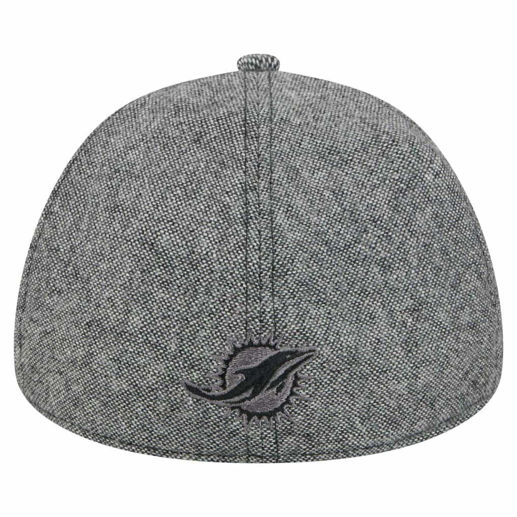 Miami Dolphins New Era Peaky Duckbill Fitted Hat Gray - NFL