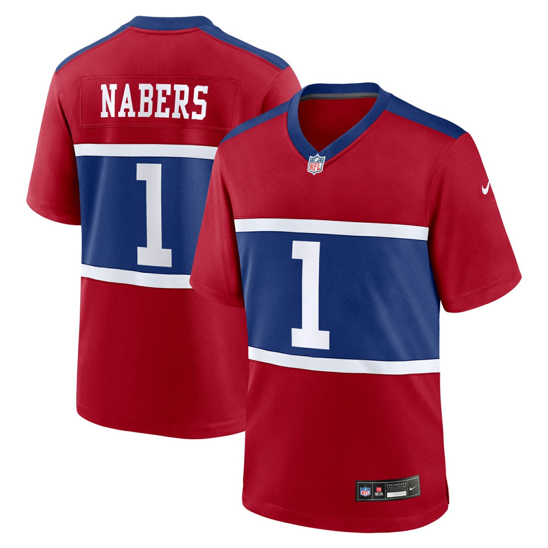Malik Nabers New York Giants Youth Game Jersey Red - Nike