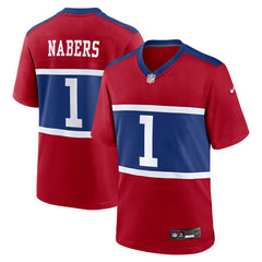 Malik Nabers New York Giants Youth Game Jersey Red - Nike