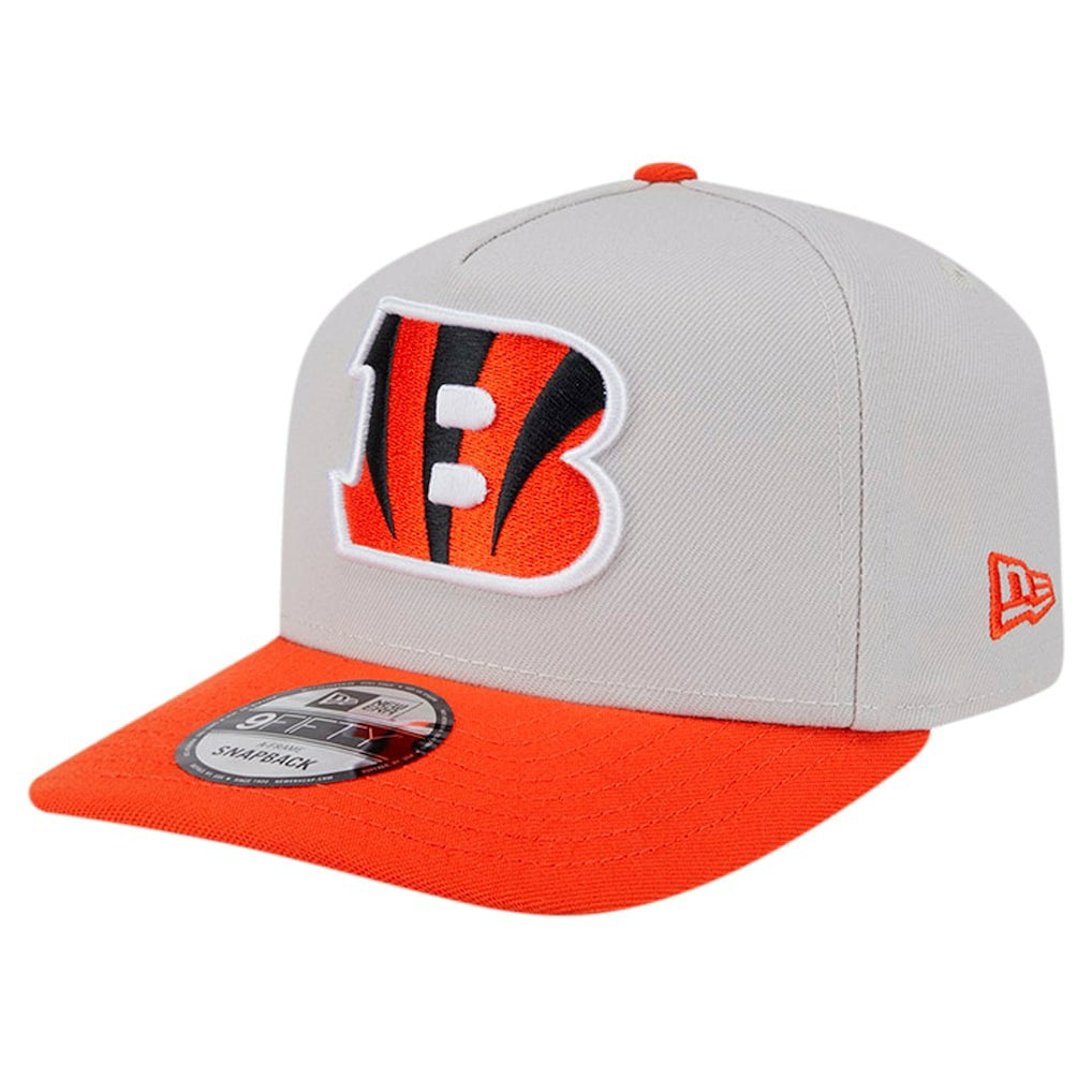 Cincinnati Bengals New Era Decent 9FIFTY A-Frame Snapback Hat Stone - NFL