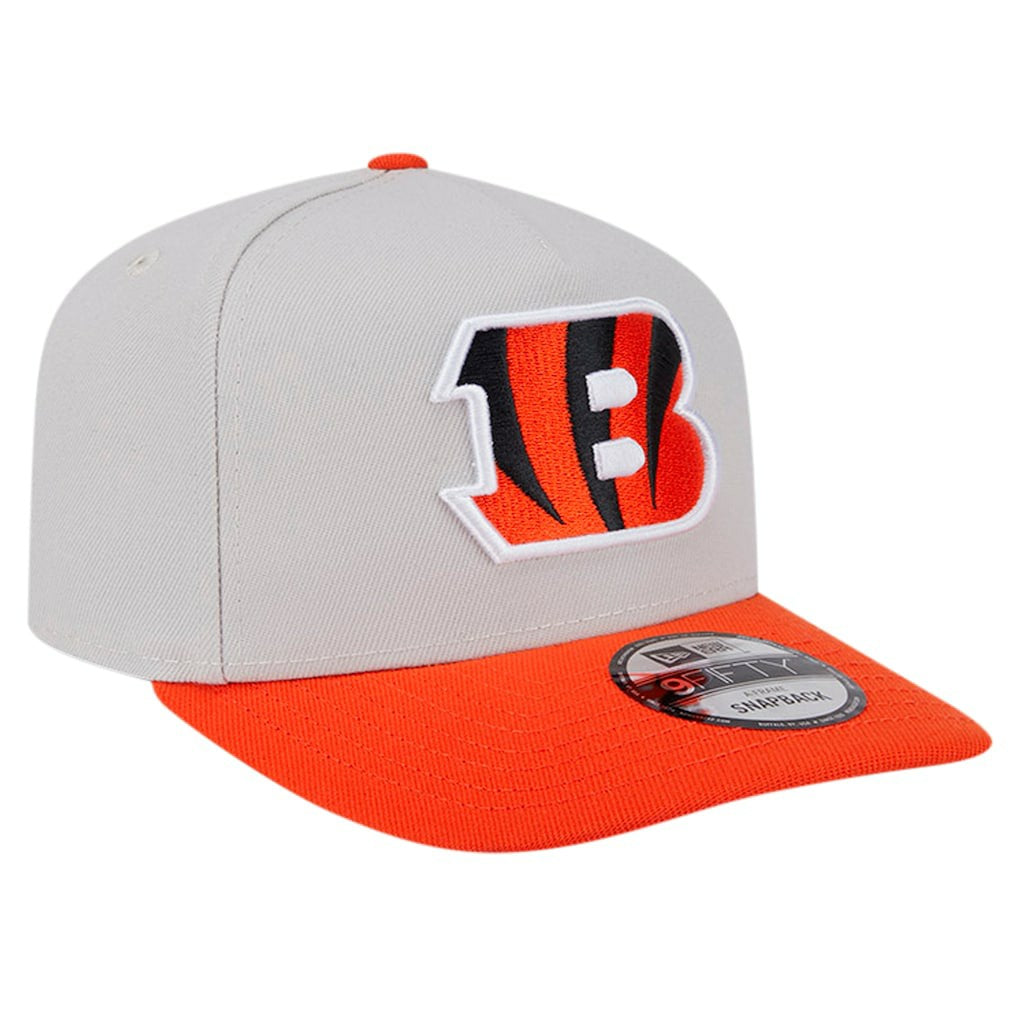 Cincinnati Bengals New Era Decent 9FIFTY A-Frame Snapback Hat Stone - NFL