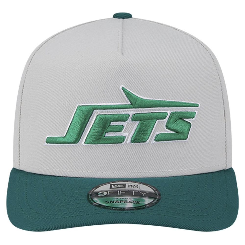 New York Jets New Era Decent 9FIFTY A-Frame Snapback Hat Stone - NFL