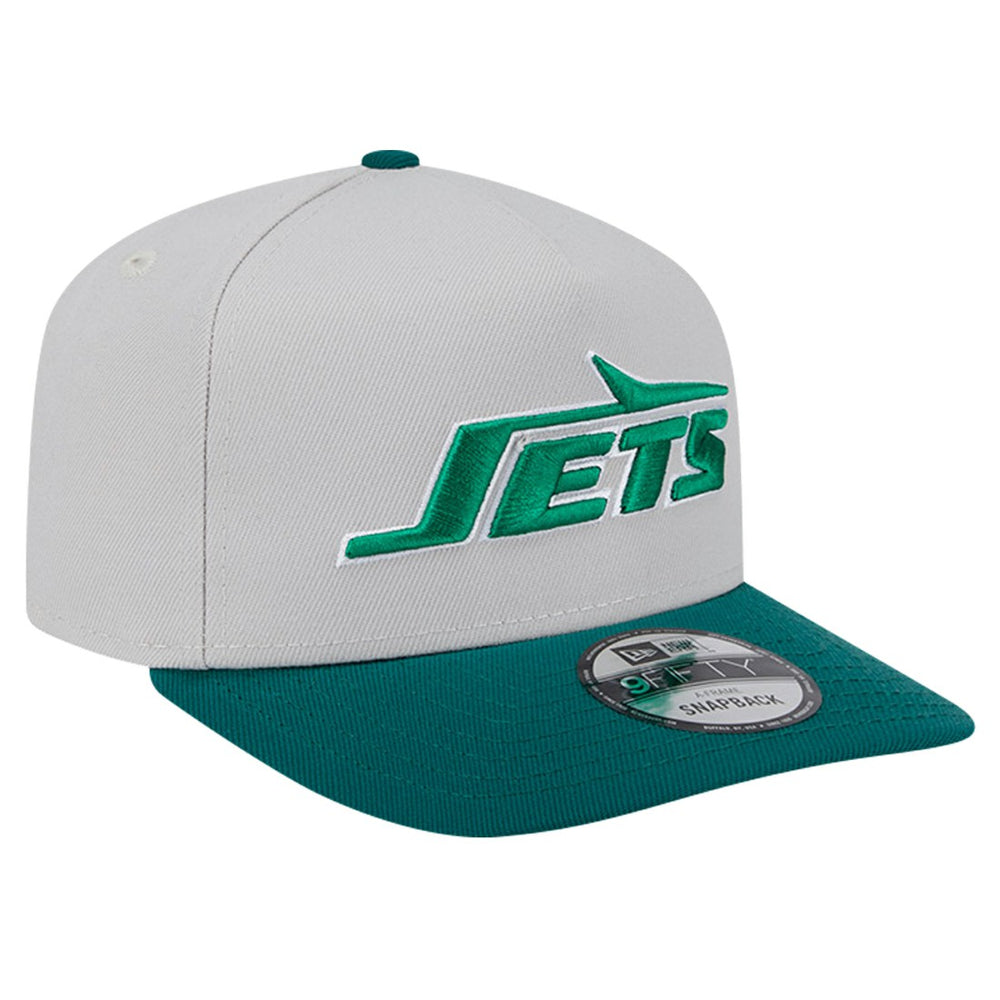 New York Jets New Era Decent 9FIFTY A-Frame Snapback Hat Stone - NFL